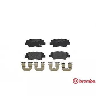 Jeu de 4 plaquettes de frein arrière BREMBO P 30 047
