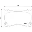 Jeu de 4 plaquettes de frein avant BREMBO P 30 052 - Visuel 2