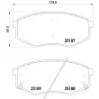 Jeu de 4 plaquettes de frein avant BREMBO P 30 055 - Visuel 2