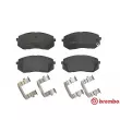 Jeu de 4 plaquettes de frein avant BREMBO P 30 056 - Visuel 1