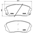 Jeu de 4 plaquettes de frein avant BREMBO P 30 056X - Visuel 2
