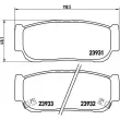 Jeu de 4 plaquettes de frein arrière BREMBO P 30 057 - Visuel 2