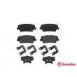 Jeu de 4 plaquettes de frein arrière BREMBO P 30 063 - Visuel 1