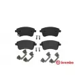 Jeu de 4 plaquettes de frein avant BREMBO P 30 064 - Visuel 1
