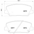 Jeu de 4 plaquettes de frein avant BREMBO P 30 065X - Visuel 2