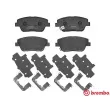 Jeu de 4 plaquettes de frein avant BREMBO P 30 066 - Visuel 1