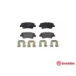 Jeu de 4 plaquettes de frein arrière BREMBO P 30 067 - Visuel 1