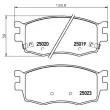 Jeu de 4 plaquettes de frein avant BREMBO P 30 069 - Visuel 2