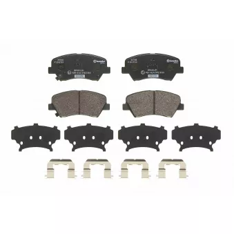 Jeu de 4 plaquettes de frein avant BREMBO P 30 073X