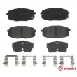 Jeu de 4 plaquettes de frein avant BREMBO P 30 077 - Visuel 1