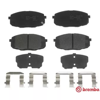 Jeu de 4 plaquettes de frein avant BREMBO P 30 077