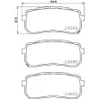 Jeu de 4 plaquettes de frein arrière BREMBO P 30 080 - Visuel 2