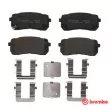 Jeu de 4 plaquettes de frein arrière BREMBO P 30 080 - Visuel 1