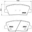 Jeu de 4 plaquettes de frein arrière BREMBO P 30 081 - Visuel 2