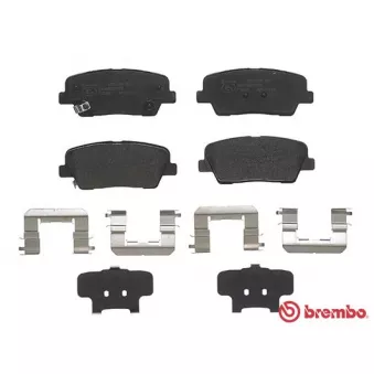 Jeu de 4 plaquettes de frein arrière BREMBO P 30 081