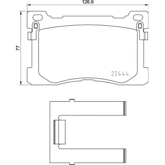 Jeu de 4 plaquettes de frein avant BREMBO