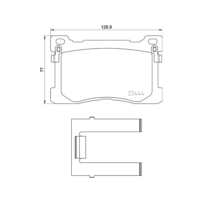 Jeu de 4 plaquettes de frein avant BREMBO P 30 082