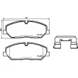 Jeu de 4 plaquettes de frein avant BREMBO P 30 084 - Visuel 2