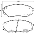 Jeu de 4 plaquettes de frein avant BREMBO P 30 086 - Visuel 2