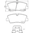 Jeu de 4 plaquettes de frein arrière BREMBO P 30 089 - Visuel 2