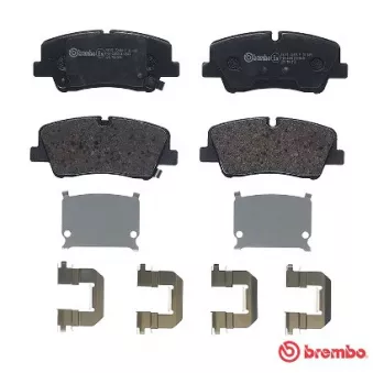 Jeu de 4 plaquettes de frein arrière BREMBO P 30 089