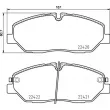Jeu de 4 plaquettes de frein avant BREMBO P 30 090 - Visuel 2