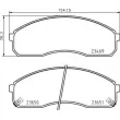 Jeu de 4 plaquettes de frein avant BREMBO P 30 091 - Visuel 2
