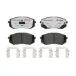 Jeu de 4 plaquettes de frein avant BREMBO P 30 093X - Visuel 1