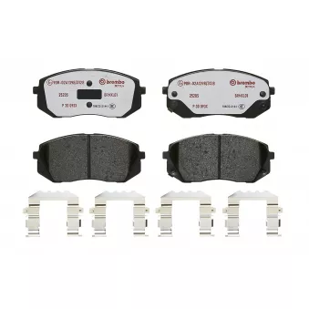Jeu de 4 plaquettes de frein avant BREMBO P 30 093X