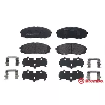 Jeu de 4 plaquettes de frein avant BREMBO P 30 095