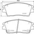 Jeu de 4 plaquettes de frein avant BREMBO P 30 096 - Visuel 2