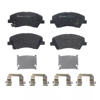 Jeu de 4 plaquettes de frein avant BREMBO P 30 098