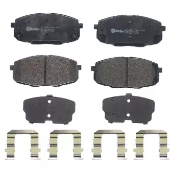 Jeu de 4 plaquettes de frein avant BREMBO P 30 099