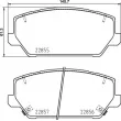 Jeu de 4 plaquettes de frein avant BREMBO P 30 102 - Visuel 2
