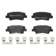 Jeu de 4 plaquettes de frein arrière BREMBO P 30 106 - Visuel 1