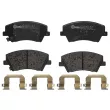 Jeu de 4 plaquettes de frein avant BREMBO P 30 107 - Visuel 1