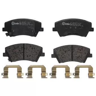 Jeu de 4 plaquettes de frein avant BREMBO P 30 107