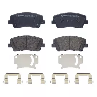 Jeu de 4 plaquettes de frein avant BREMBO P 30 108