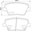 Jeu de 4 plaquettes de frein arrière BREMBO P 30 109 - Visuel 2