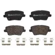 Jeu de 4 plaquettes de frein arrière BREMBO P 30 109 - Visuel 1