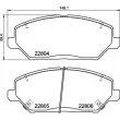 Jeu de 4 plaquettes de frein avant BREMBO P 30 110 - Visuel 2