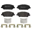 Jeu de 4 plaquettes de frein avant BREMBO P 30 110 - Visuel 1