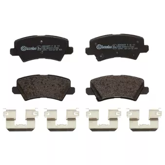 Jeu de 4 plaquettes de frein arrière BREMBO P 30 111
