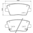 Jeu de 4 plaquettes de frein arrière BREMBO P 30 112 - Visuel 2