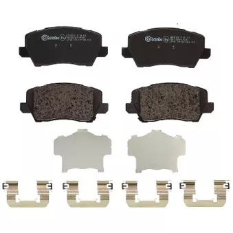 Jeu de 4 plaquettes de frein avant BREMBO P 30 114