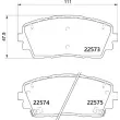 Jeu de 4 plaquettes de frein avant BREMBO P 30 115 - Visuel 2