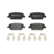 Jeu de 4 plaquettes de frein arrière BREMBO P 30 118 - Visuel 1