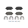 Jeu de 4 plaquettes de frein arrière BREMBO P 30 120 - Visuel 1