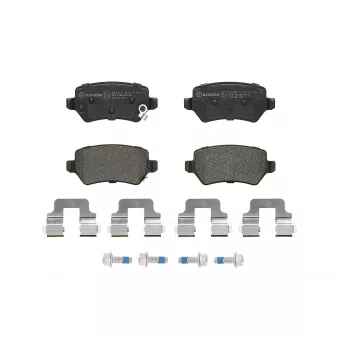 Jeu de 4 plaquettes de frein arrière BREMBO P 30 120