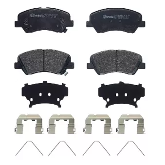 Jeu de 4 plaquettes de frein avant BREMBO P 30 122